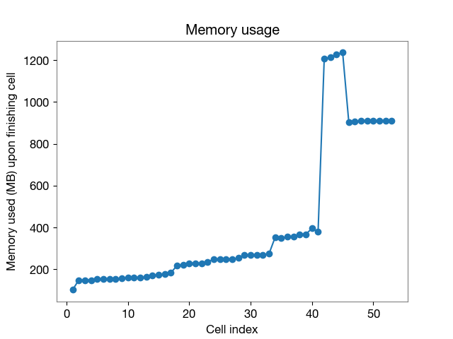 Notebook memory profile